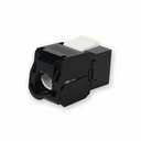 AddOn Non-Terminated to RJ-45 (Female) Black Cat6 UTP Copper Connector 180 Degree