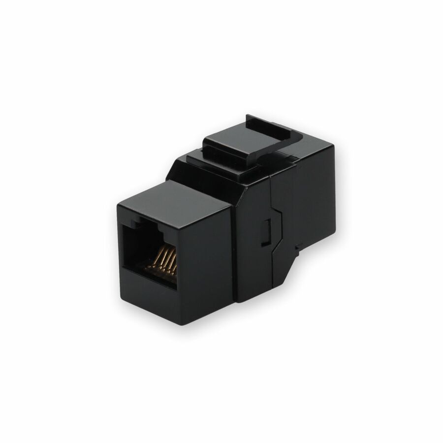 AddOn RJ-45 (Female) to RJ-45 (Female) Black Cat6 UTP Copper Connector