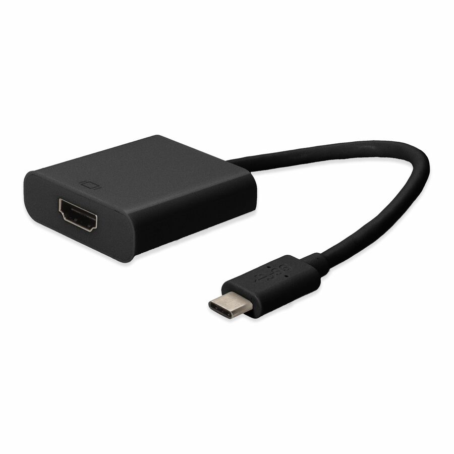 AddOn 20cm (8in) USB C 3.1 Male to HDMI Female Black Adapter Cable
