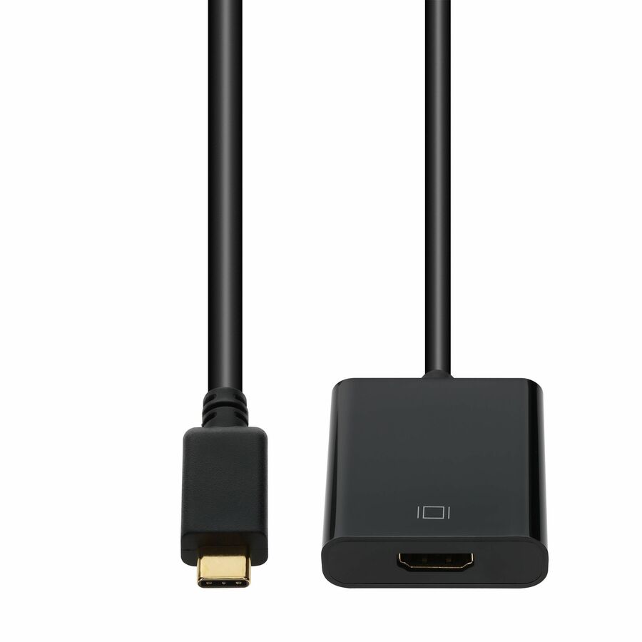AddOn 8in USB C 3.1 (Male) to HDMI (Female) Black Cable, 4K 30Hz