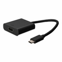 AddOn 20cm (8in) USB C 3.1 Male to HDMI Female Black Adapter Cable