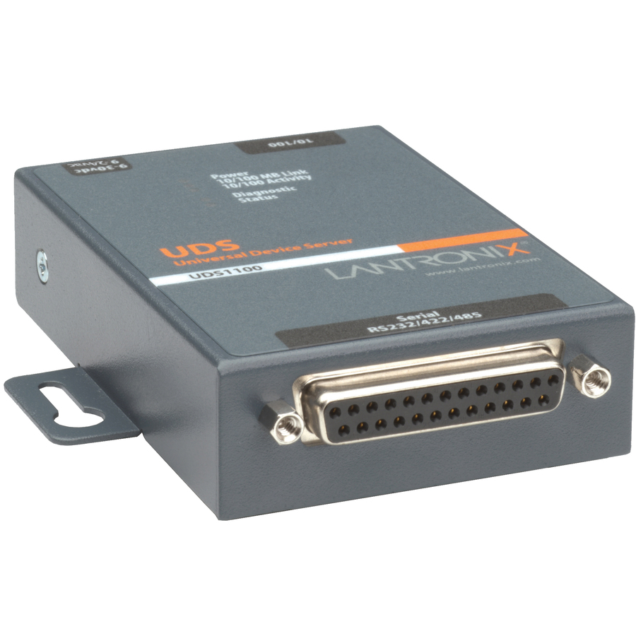 Lantronix One Port Serial (RS232/ RS422/ RS485) to IP Ethernet Device Server - International 110-240 VAC