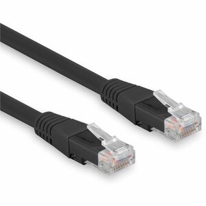 Rocstor 2ft (0.6m) Black Cat6 UTP Patch Cable UL Certified