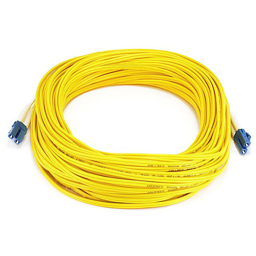 Monoprice Fiber Optic Cable, LC/LC, Single Mode, Duplex - 25 meter (9/125 Type) - Yellow