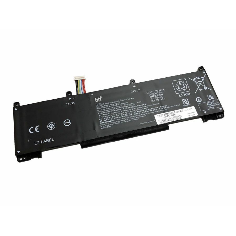 BTI M02027-005-BTI 11.4V 45WHR LI-ION BATTERY M01524-2C2, M02027-005, RH03XL, TPN-DB0B