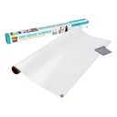 Post-it® Self-Stick Dry-Erase Film Surface - White Surface - 48" (4 ft) Width x 96" (8 ft) Length - White Film - Rectangle - Flexible, Stain Resistant, Self-stick - 1 / Pack