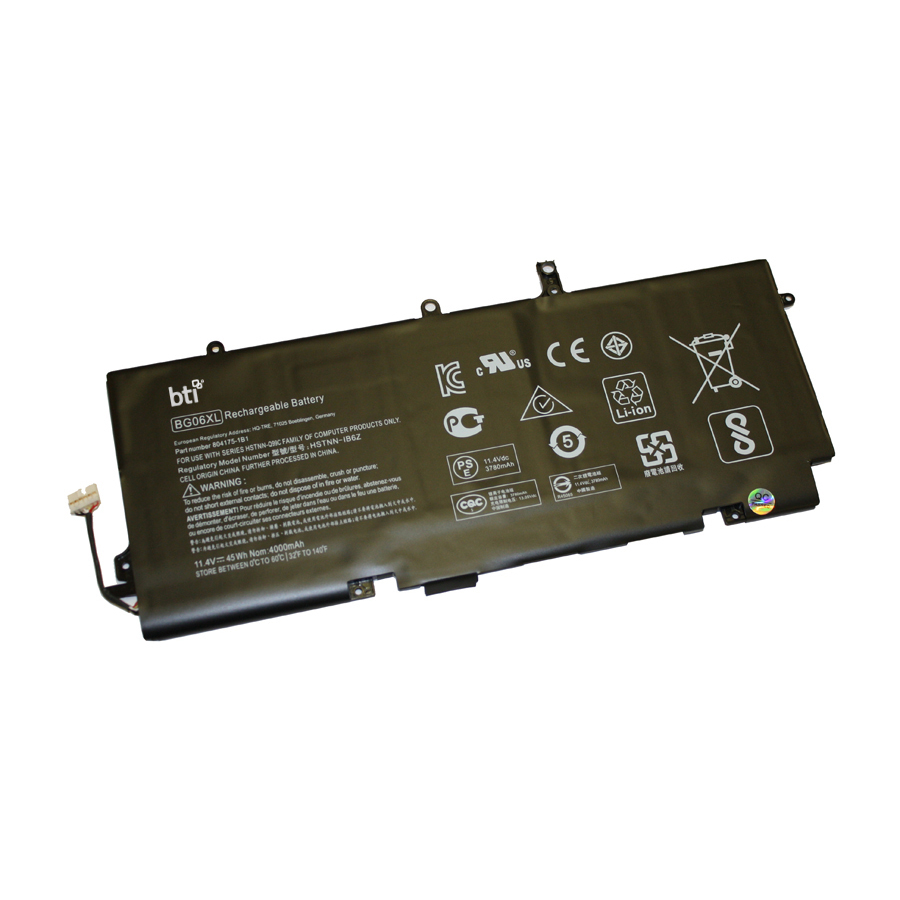BTI BG06XL-BTI 11.4V 45WHR LI-ION BATTERY 804175-181, 805096-005, 804175-1B1, BG06045XL-PL, 804175-1C1, BG06XL, 805096-001, HSTNN-IB6Z ELITEBOOK 1040 G3