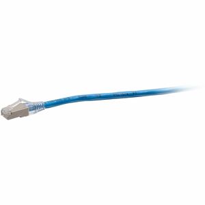 C2G F-Series Cat.6a Patch Network Cable - 10 ft Category 6a Network Cable for DSL Modem, Patch Panel, Hub, Switch, Network Adapter, Router, Network Device - First End: 1 x RJ-45 Network - Male - Second End: 1 x RJ-45 Network - Male - 10 Gbit/s - Patch Cable - Shielding - Gold Plated Contact - Riser - 26 AWG - Blue - TAA Compliant