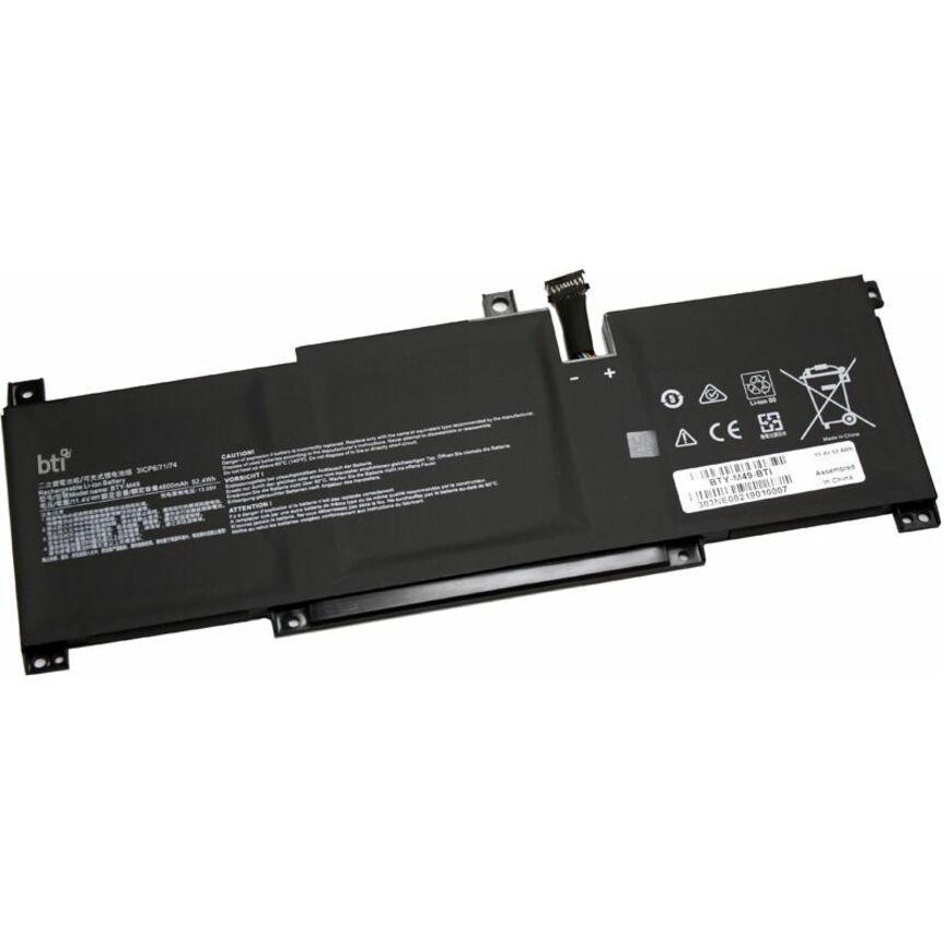 BTI Battery - For Notebook - Battery Rechargeable - Proprietary Battery Size - 4600 mAh - 52.40 Wh - 11.4 V