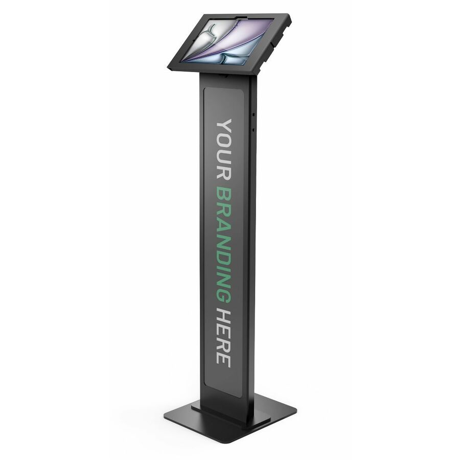 iPad Air M2/M3/M4 11" , Apex Enclosure Brandable Floor Stand - Black