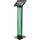 iPad Air M2/M3/M4 11" , Apex Enclosure Brandable Floor Stand - Black