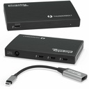 Plugable Thunderbolt 4 Hub, 4-in-1 Pure USB-C Design, Includes USB-C to 4K HDMI Adapter, Laptop Charging - Compatible with Windows, Mac, iPad Pro, and Thunderbolt 4, USB4, Thunderbolt 3, USB-C Devices, Driverless