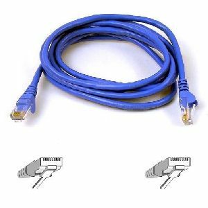 Belkin 9ft Cat6 Snagless Molded Networking Cable - Ethernet - RJ45 550mhz - Blue - patch cable