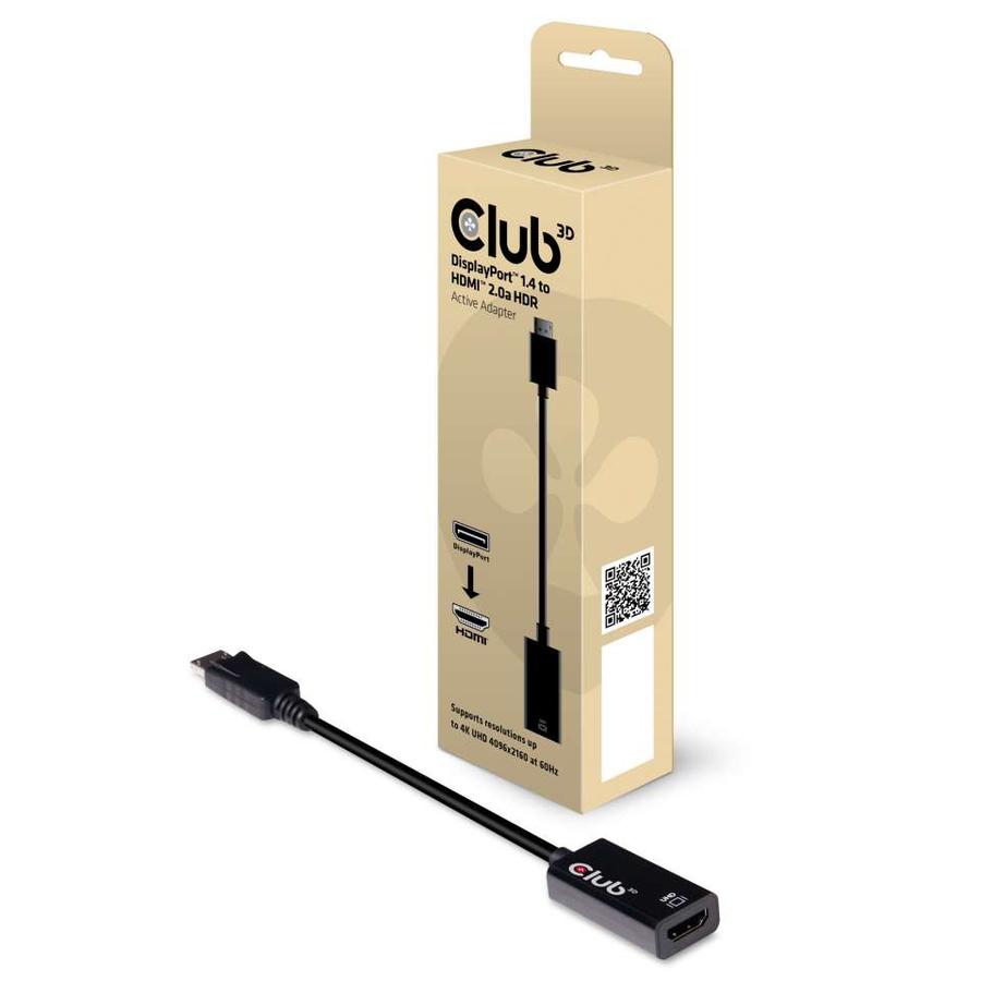 Club 3D DisplayPort 1.4 to HDMI 2.0a HDR