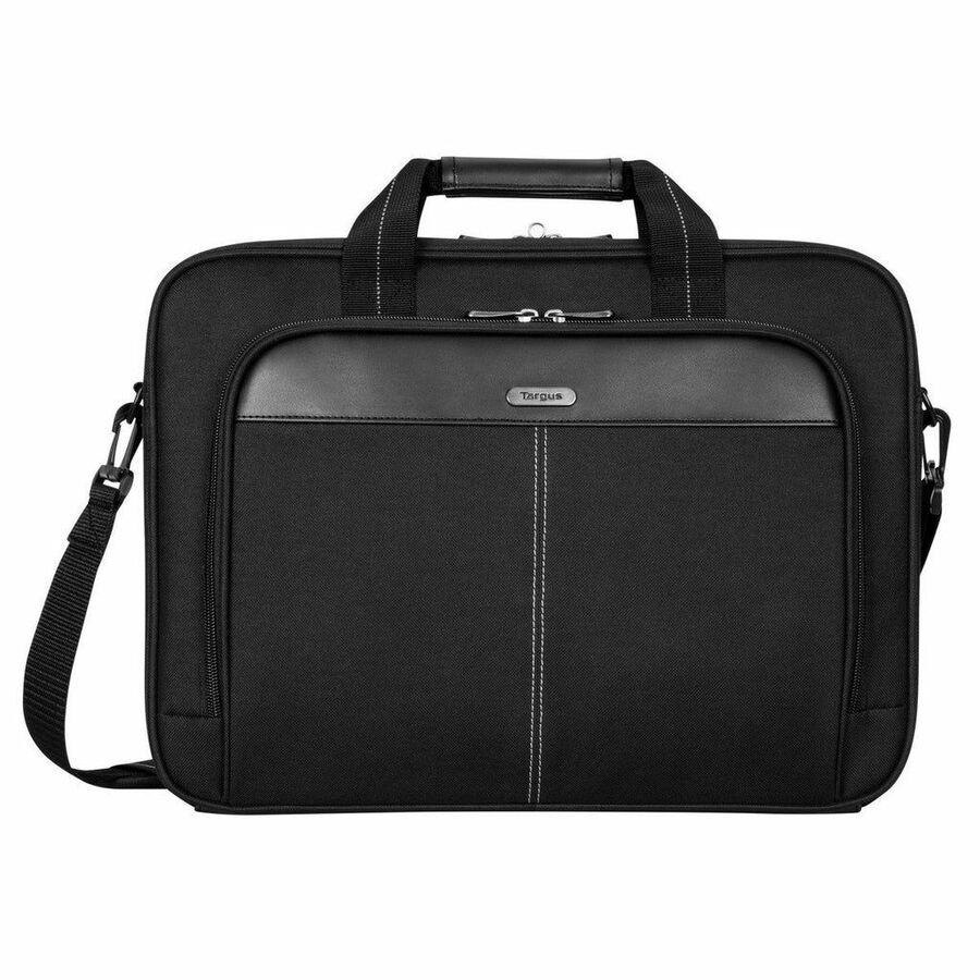 Targus Classic Slim TCT027US Carrying Case (Briefcase) for 15" to 16" Notebook - Black - TAA Compliant