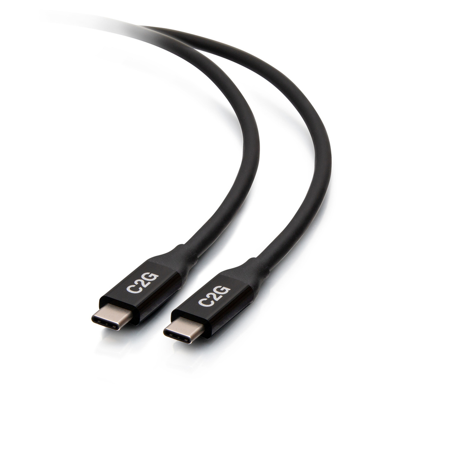 C2G 2.5ft USB-C Male to USB-C Male Cable (20V 5A) - USB4 40Gbps