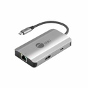 SIIG USB-C to HDMI with LAN Hub & PD 100W Adapter - Adds one HDMI 4K@30Hz - two USB-A 5Gbps ports and one Gigabit Ethernet through one USB-C connection to your USB enabled system and supports PD pass-through up to 100W input & 85W charging for source - USB-C to HDMI 4K Video adapter - Compatible with USB-C DP Alt-mode Gen 1 & Gen 2 Ultrabooks / Chromebooks, Tablets & Thunderbolt 3/4 laptops, and more USB-C devices - Aluminum Housing - 2 years warranty.
