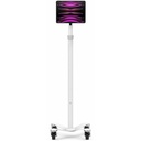 Compulocks Medical Rolling Cart with Invisible Universal Tablet Mount - Rise Freedom