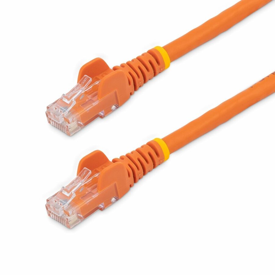 StarTech 15ft CAT6 Ethernet Cable - Orange Snagless Gigabit - 100W PoE UTP 250Mhz Category 6 Patch Cord UL Certified Wiring/TIA