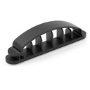 StarTech 100 Cable Management Clips, Self Adhesive 6 Slot, Resusable Nylon Desktop USB/Computer Cord Organizer/Clamp/Holder UL, TAA