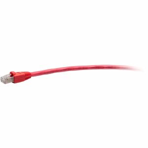 C2G F-Series Cat.6 Patch Network Cable - 5 ft Category 6 Network Cable for Switch, Network Device, Router, Network Adapter, Hub, Server - First End: 1 x RJ-45 Network - Male - Second End: 1 x RJ-45 Network - Male - 1 Gbit/s - Patch Cable - Shielding - Gold Plated Contact - Riser - 26 AWG - Red - TAA Compliant