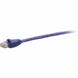 C2G F-Series Cat.6 Patch Network Cable - 8 ft Category 6 Network Cable for Network Device, Router, Hub, Server, Network Adapter, Switch - First End: 1 x RJ-45 Network - Male - Second End: 1 x RJ-45 Network - Male - 1 Gbit/s - Patch Cable - Gold Plated Contact - Riser - 24 AWG - Purple - TAA Compliant