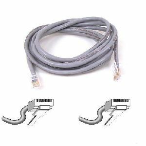 Belkin Cat. 5E UTP Patch Cable - RJ-45 Male - RJ-45 Male - 18" - Gray