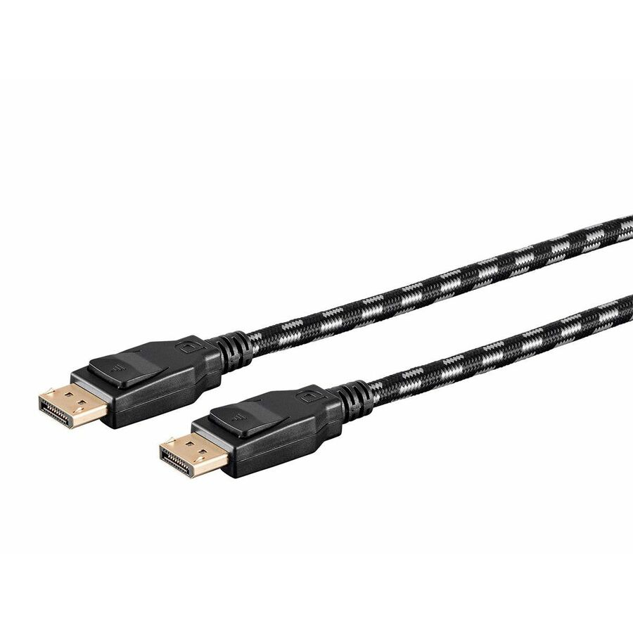 Monoprice Braided DisplayPort 1.4 Cable, 6ft, Gray