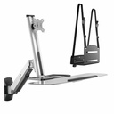 Rocstor Wall Mount for Monitor, Handheld Scanner, Display - Silver