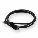 AddOn 5ft HDMI 2.0 Male to HDMI 2.0 Male Black Cable For Resolution Up to 4096x2160 (DCI 4K)