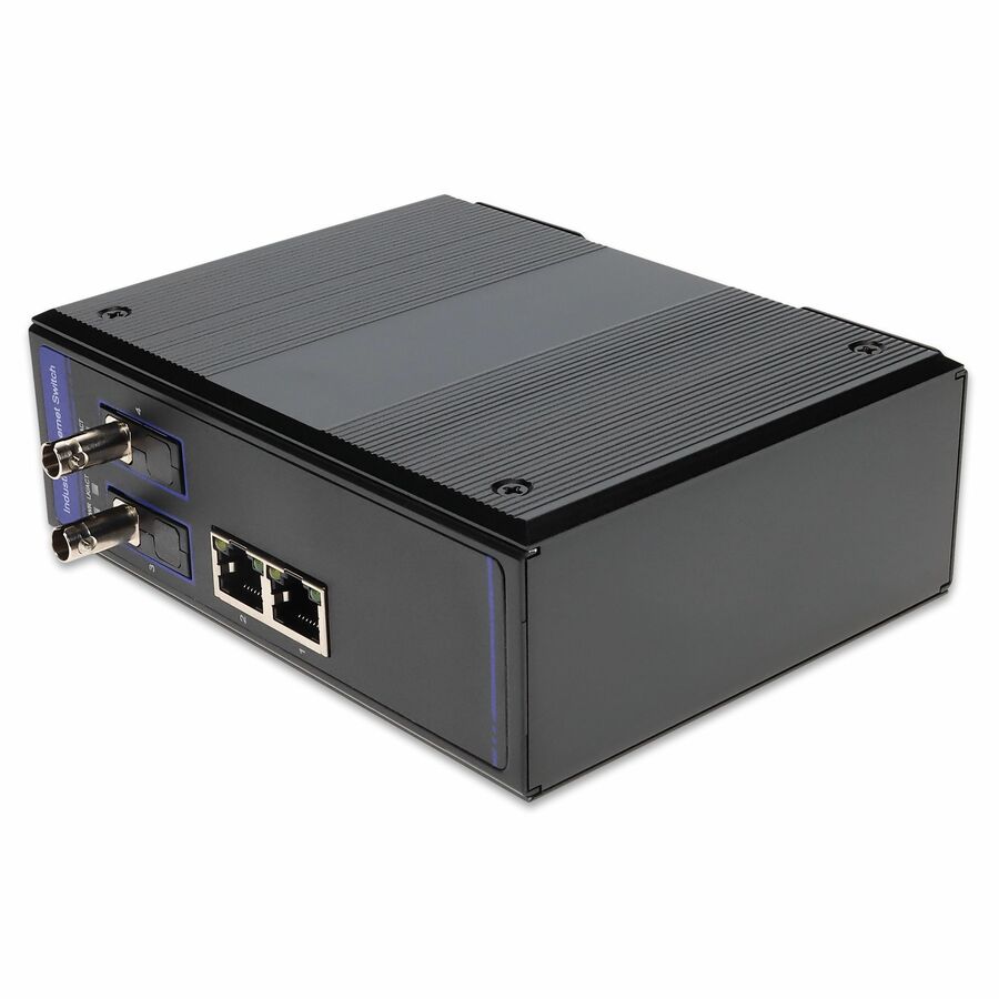AddOn 1x 10/100/1000Base-TX(RJ-45) to 1x Open SFP Port Managed Industrial Media Converter Switch