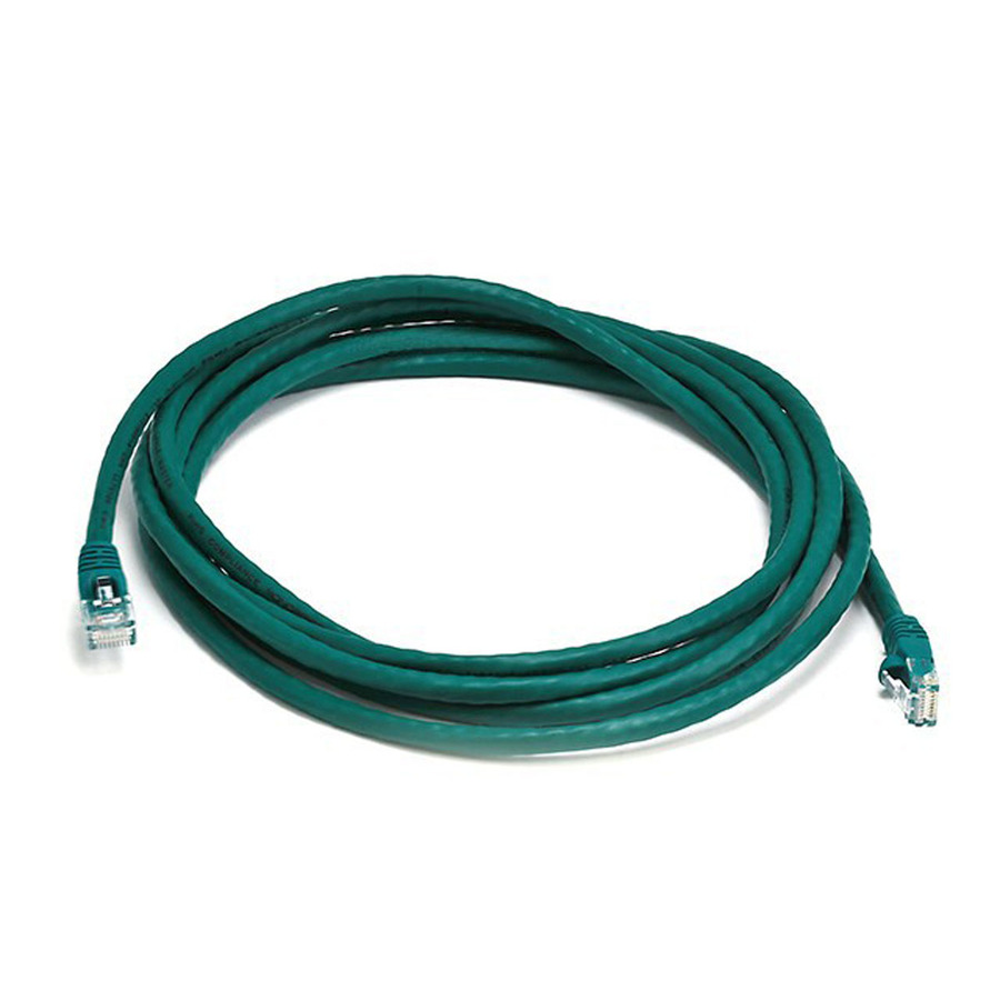Monoprice Cat6 24AWG UTP Ethernet Network Patch Cable, 10ft Green