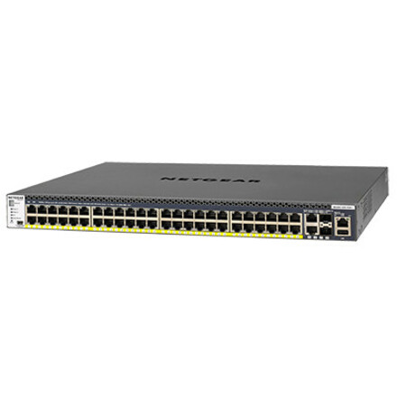 Netgear M4300 48x1G PoE+ Stackable Managed Switch with 2x10GBASE-T and 2xSFP+ (1;000W PSU)