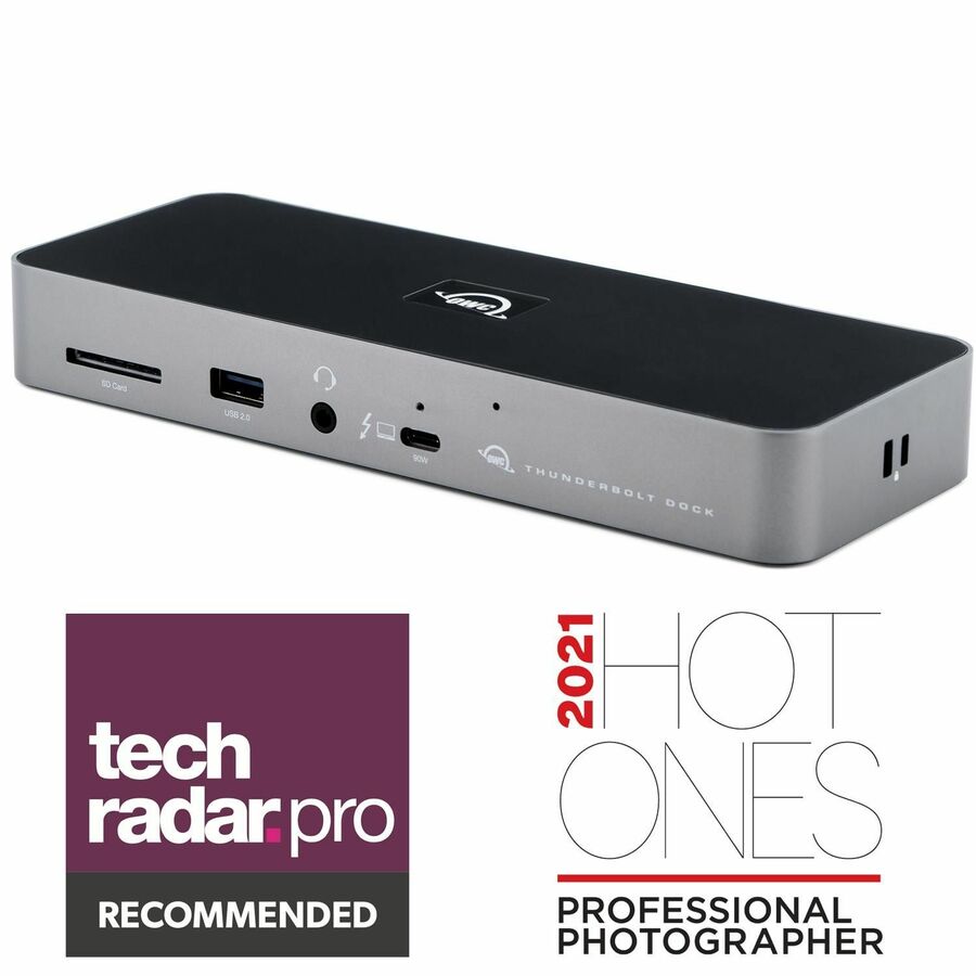 OWC 11-Port Thunderbolt Dock for Mac/PC with 96W Power - Thunderbolt 4 - Ethernet - Reader - USB - Audio