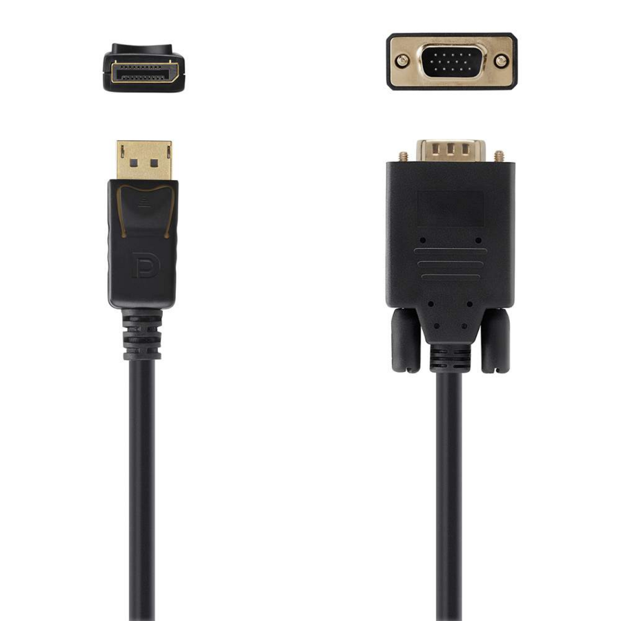 Belkin DisplayPort to VGA Cable, 6ft - supports up to 1920 x 1080 pixels - M/M