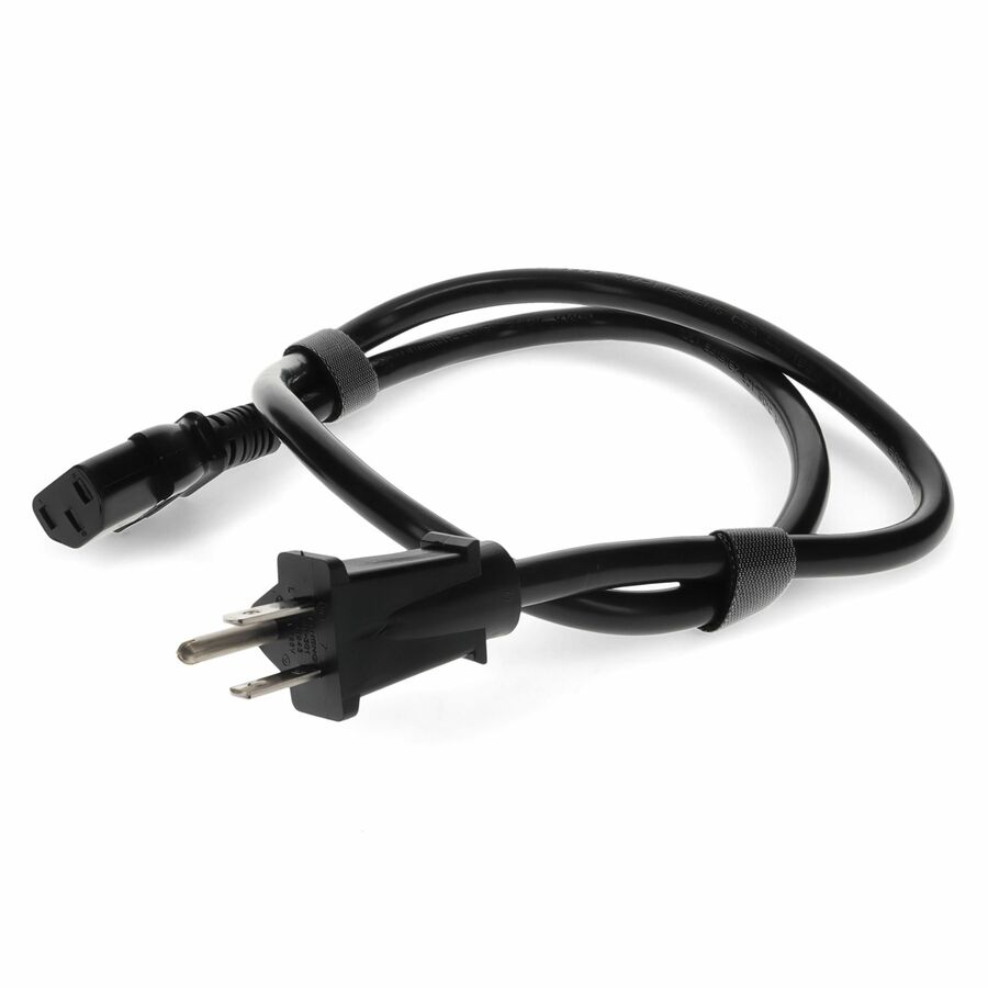 AddOn 6ft NEMA 5-15P Male to C13 Female 14AWG 100-250V at 15A Black Power Cable