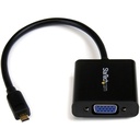 StarTech.com Micro HDMI�® to VGA Adapter Converter for Smartphones / Ultrabook / Tablet - 1920x1080 - Connect a Micro HDMI equipped Smartphone or Tablet PC to your VGA Display or Projector - Micro HDMI to VGA adapter - Comparable to AA-AH2NMHB/US - Micro HDMI to VGA converter - Micro HDMI to VGA adapter - mHDMI to VGA converter