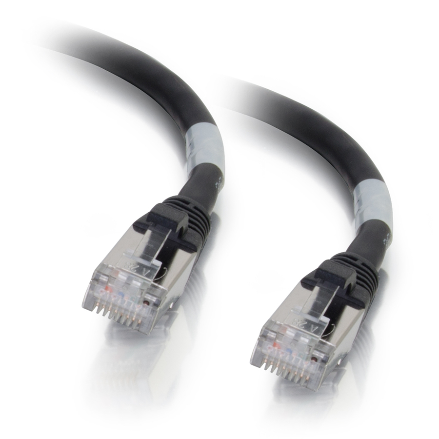 C2G-2ft Cat6a Snagless Shielded (STP) Network Patch Cable - Black