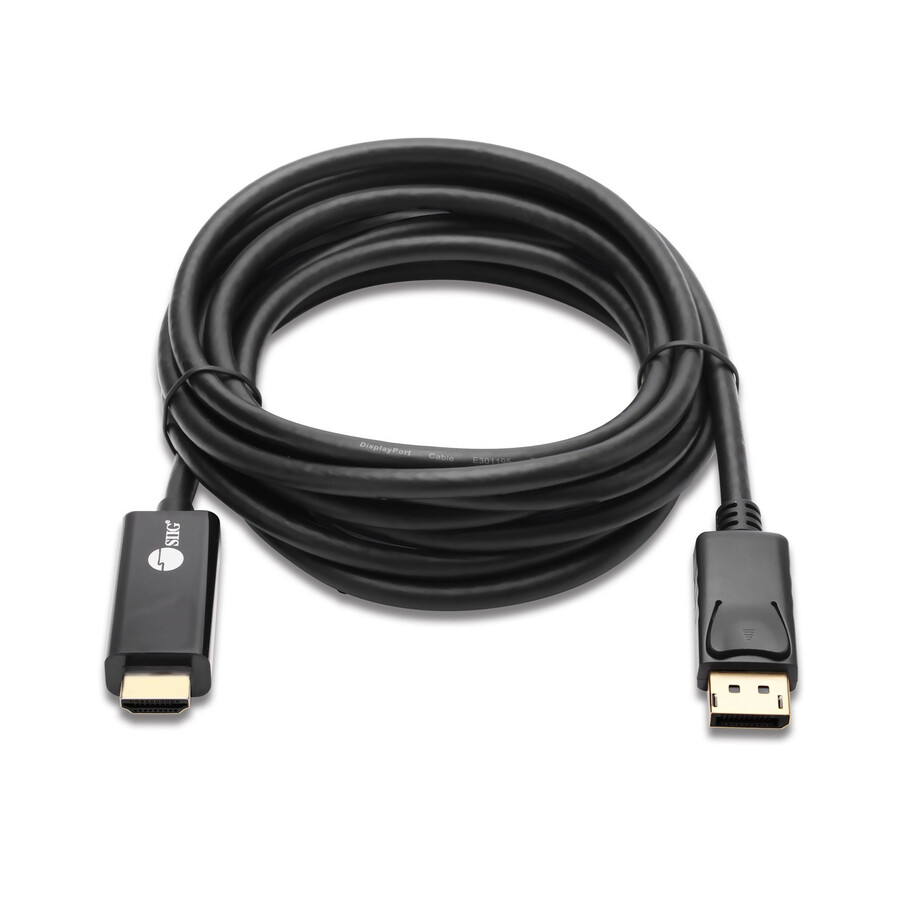 SIIG DisplayPort 1.2 to HDMI 10ft Cable 4K/30Hz