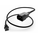 Unirise Standard Power Cord - For Electronic Equipment - 13 A - Black - 6 ft Cord Length - IEC 60320 C13 / IEC 60320 C14