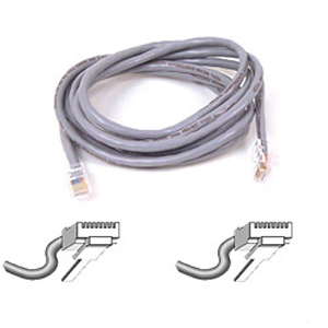 Belkin Cat5e Patch Cable - RJ-45 Male Network - RJ-45 Male Network - 10ft - Gray