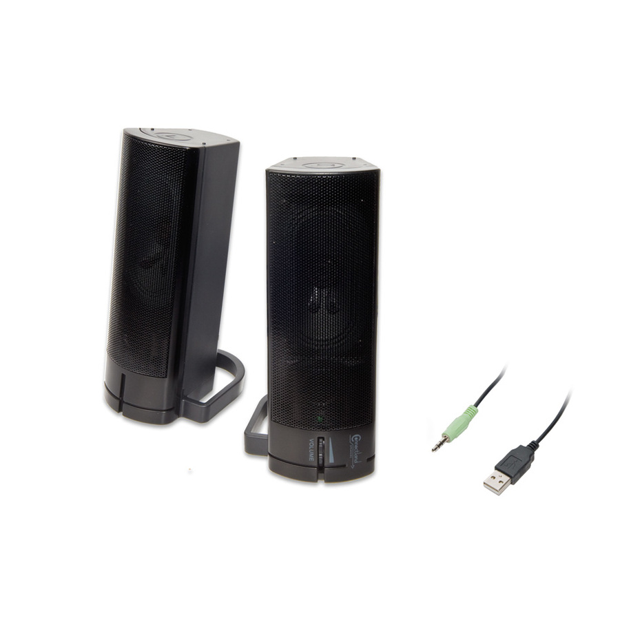 Connectland CL-SPK20037 2.0 Speaker System - 5 W RMS - Black