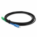 AddOn 5m ASC to SC Black OS2 Simplex OFNR (Riser-Rated) SMF Fiber Outdoor Patch Cable