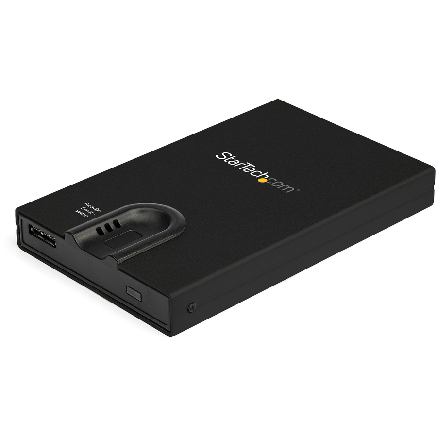 StarTech Biometric Enclosure - 256-bit AES Encrypted USB 3.0 External Hard Drive Enclosure 2.5" SATA HDD/SSD - Fingerprint & Password