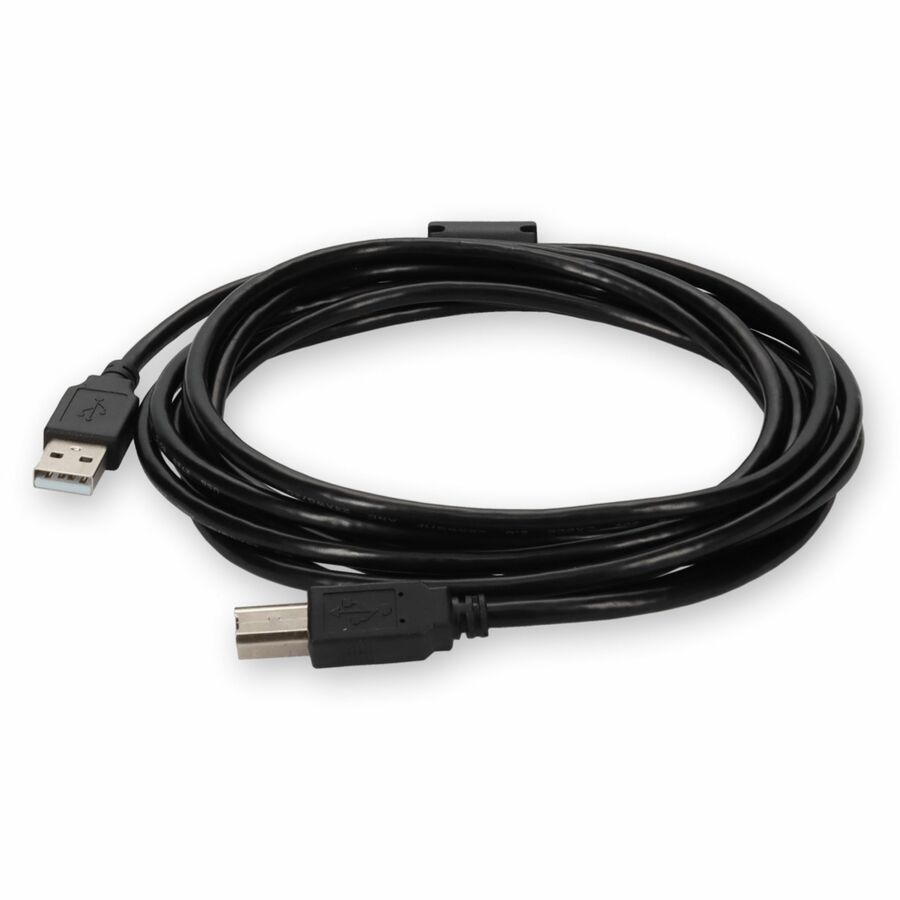 AddOn 3m USB A 2.0 Male to USB B 2.0 Male White Cable