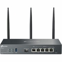 TP-Link ER706W Wi-Fi 6 IEEE 802.11 a/b/g/n/ac/ax Ethernet Wireless Router - Dual Band - 2.40 GHz ISM Band - 5 GHz UNII Band - 3 x Antenna(3 x External) - 372 MB/s Wireless Speed - 4 x Network Port - 1 x Broadband Port - USB - Gigabit Ethernet - VPN Supported - Desktop, Wall Mountable