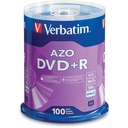 Verbatim 95098 DVD Recordable Media - DVD+R - 16x - 4.70 GB - 100 / Pack - Silver