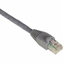 Unirise Cat.6 Patch Cable - 12 ft Category 6 Network Cable for Network Device - First End: 1 x RJ-45 Network - Male - Second End: 1 x RJ-45 Network - Male - Patch Cable - Gray