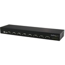 StarTech.com USB to Serial Hub â€" 8 Port â€" COM Port Retention â€" Rack Mount and Daisy Chainable â€" FTDI USB to RS232 Hub - Convert a USB port into 8 RS232 serial ports in an industrial rack-mountable chassis, and daisy chain multiple hubs for a scalable solution - 8-Port USB-to-Serial Adapter Hub - USB to RS232 port adapter with FTDI chipset and COM port retention
