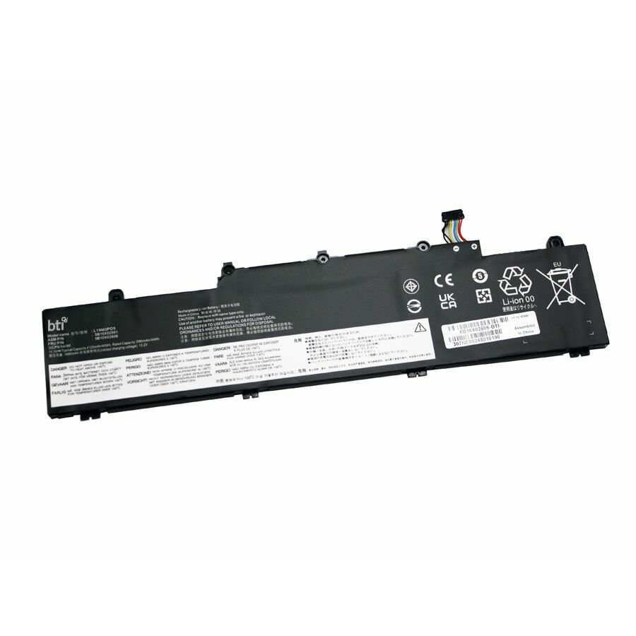 BTI 5B10X02606-BTI 11.1V 45WHR LI-ION BATTERY 5B10X02594, 5B10X02600, 5B10X02603, 5B10X02606, L19C3PD5, L19D3PD5, L19L3PD5, L19M3PD5, SB10X02591, SB10X02597, SB10X02605, SB10X02608
